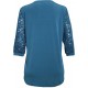 Официална блуза в петролено синьо