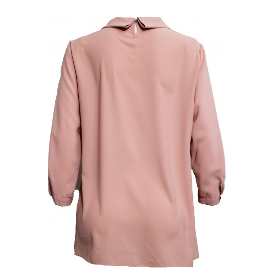 Официална блуза в бледо розово