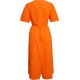 Елегантна лятна рокля в оранжево