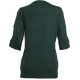 Официална блуза в маслено зелено с ресни и пайте