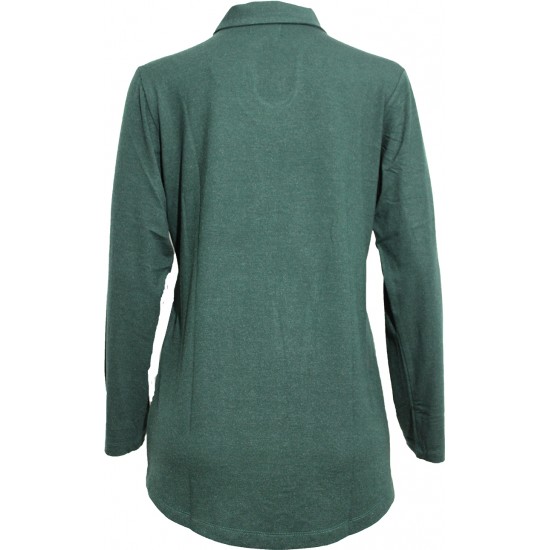 Дамска блуза в маслено зелено