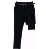 Елегантен черен панталон с декорация на джобовете